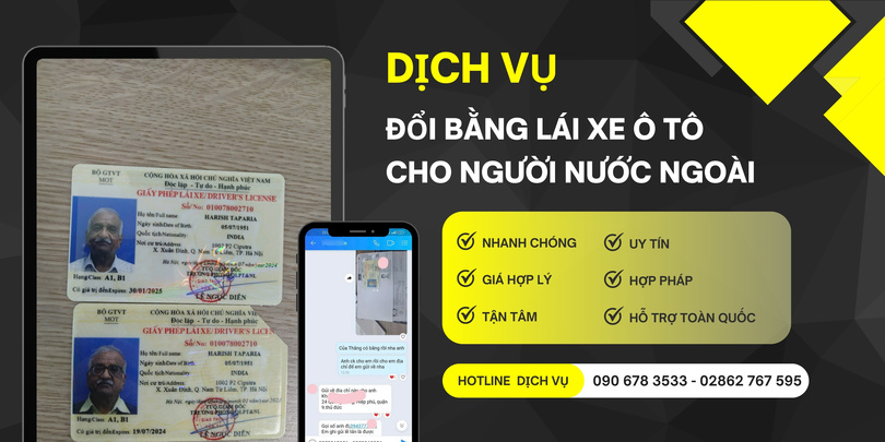 Đối tượng được cấp đổi bằng lái xe ô tô cho người nước ngoài tại Bắc Ninh