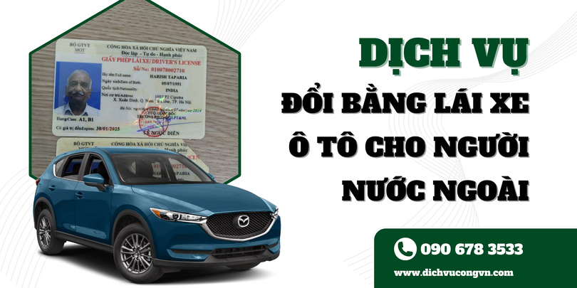 Đổi GPLX ô tô cho người nước ngoài tại Hải Phòng