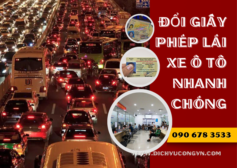 Đổi giấy phép lái xe ô tô tại Bắc Giang nhanh gọn