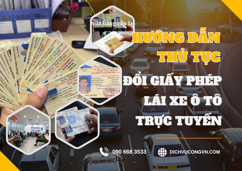 Hướng dẫn thủ tục đổi giấy phép lái xe ô tô