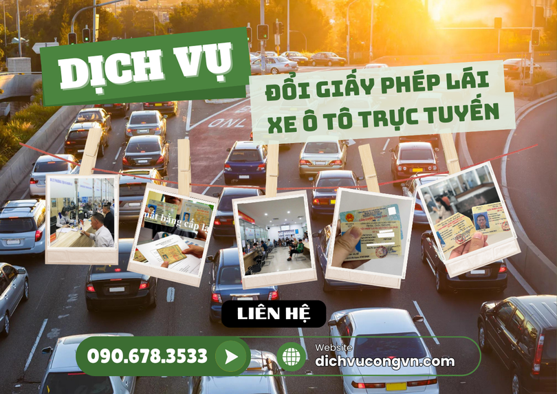 Dịch vụ đổi giấy phép lái xe ô tô tại Vĩnh Phúc