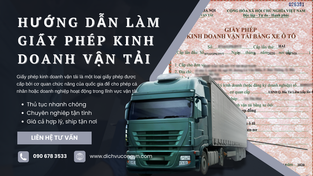 Cách làm giấy phép kinh doanh vận tải tại tỉnh Bình Dương