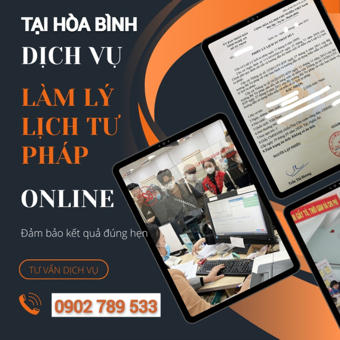 Hướng dẫn làm lý lịch tư pháp tại tỉnh Hòa Bình