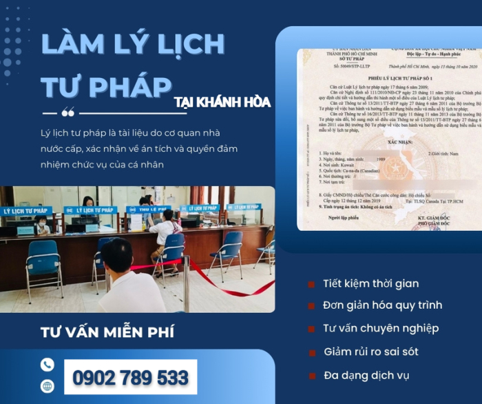 Hướng dẫn làm lý lịch tư pháp