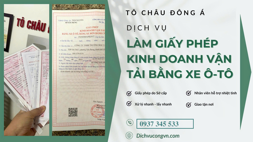 Làm giấy phép kinh doanh vận tải tại Quảng Ninh