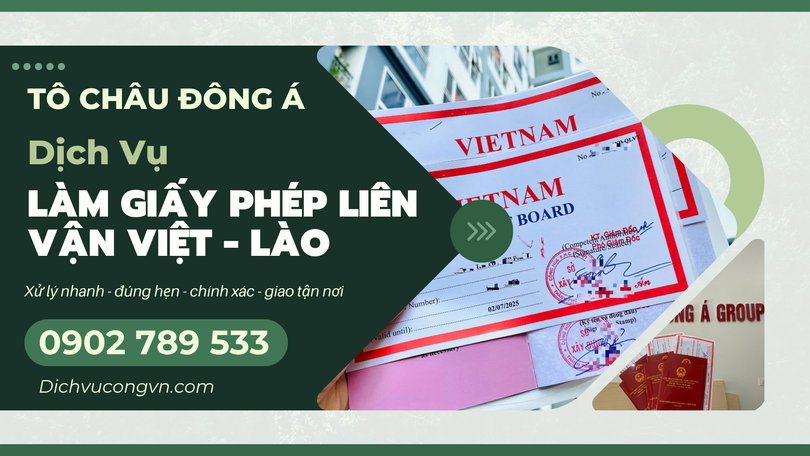 Dịch vụ làm giấy phép liên vận Việt Lào tại Thái Nguyên
