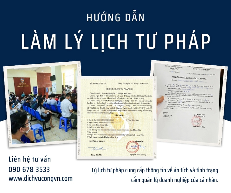 Các bước cụ thể khi xin cấp phiếu lý lịch tư pháp tại Hồ Chí Minh