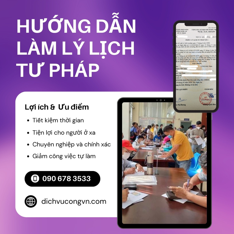 Hướng dẫn làm lý lịch tư pháp tại Huế