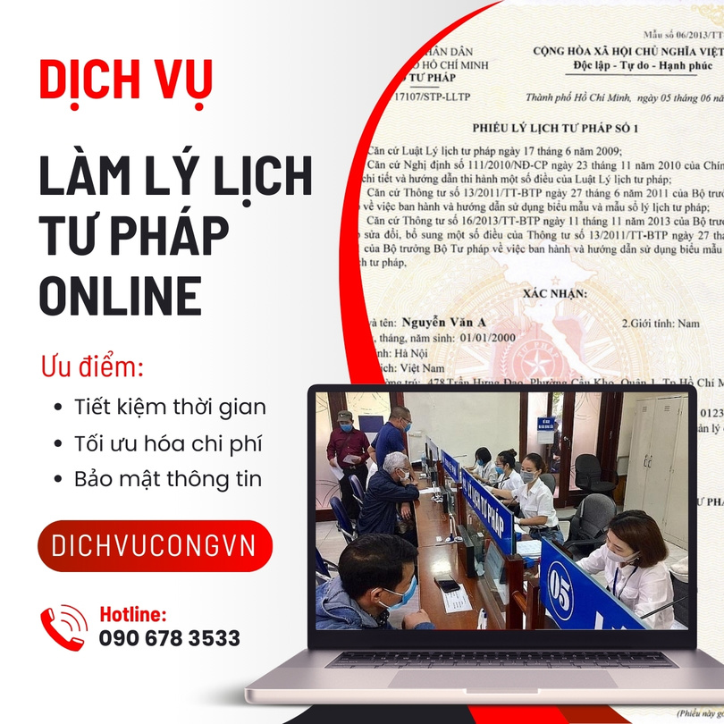 Dịch vụ làm lý lịch tư pháp tại Thái Bình