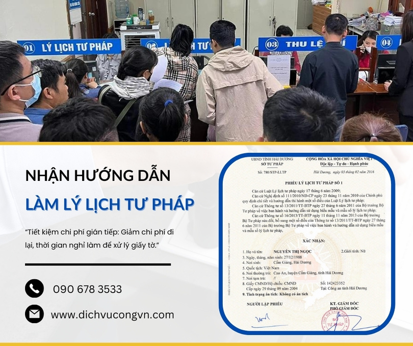 Làm lý lịch tư pháp tại Vũng Tàu