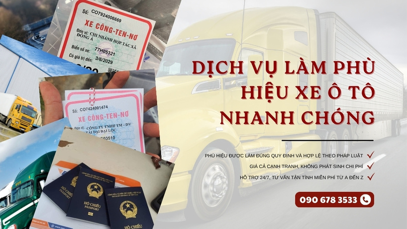 Làm phù hiệu xe ô tô tại Bắc Ninh