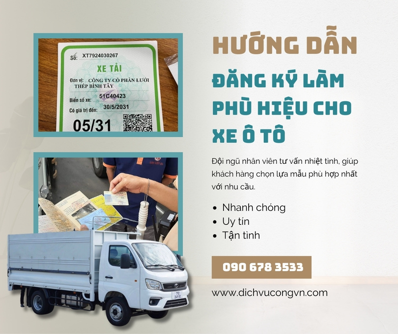 Dịch vụ làm phù hiệu xe ô tô tại Đồng Nai