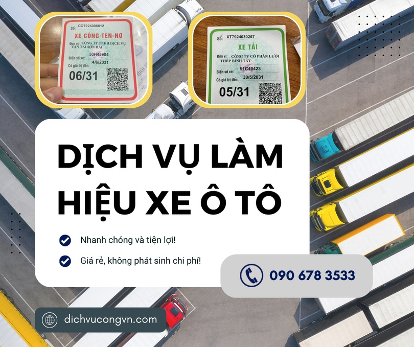 Thời gian làm phù hiệu xe ô tô tại Hồ Chí Minh