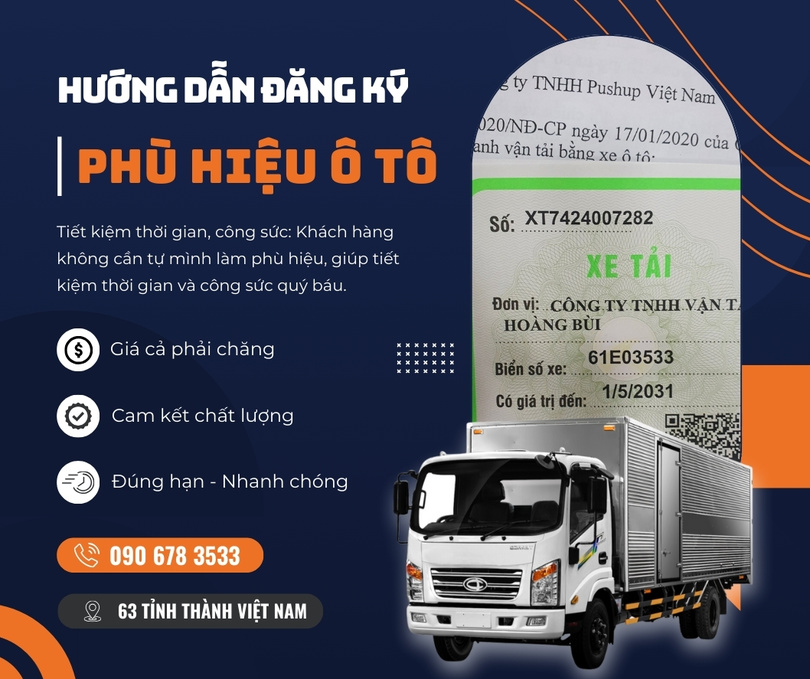 Dịch vụ làm phù hiệu xe ô tô tại Vũng Tàu