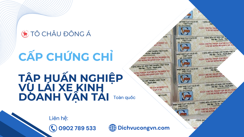 cấp thẻ tập huấn nghiệp vụ lái xe tại Lâm Đồng
