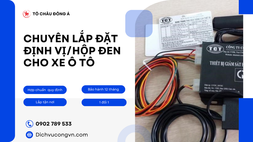 Lắp định vị xe ô tô chuẩn làm phù hiệu tận nơi tại Hồ Chí Minh