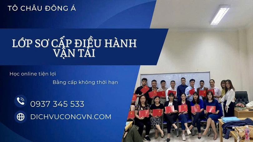 Mở lớp đào tạo cấp chứng chỉ sơ cấp điều hành vận tải tại Hồ Chí Minh