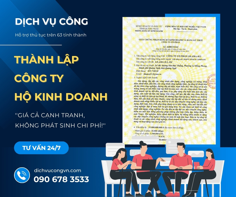 Thành lập công ty, hộ kinh doanh tại Lạng Sơn