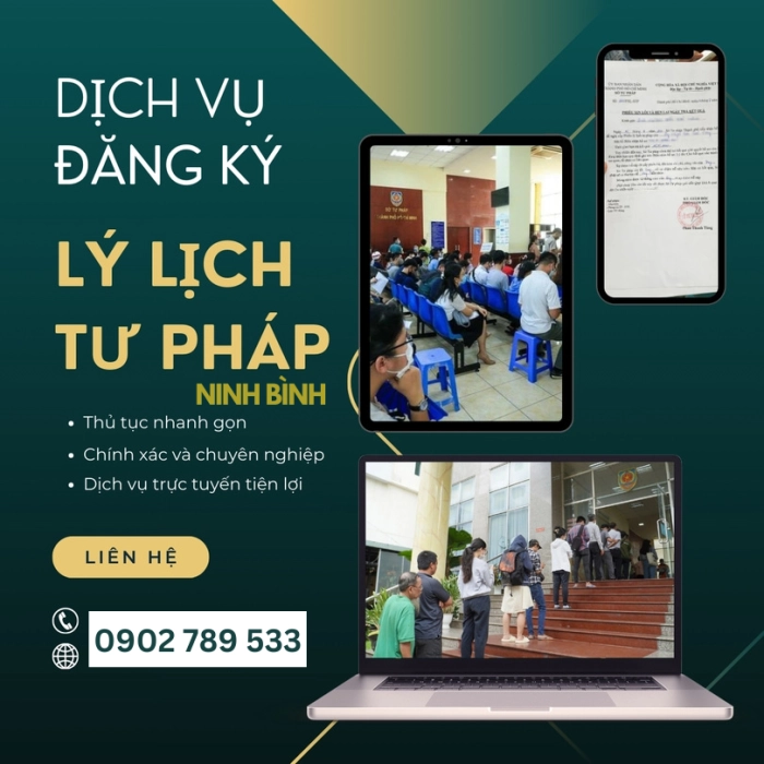 Hướng dẫn thủ tục xin lý lịch tư pháp tại Ninh Bình