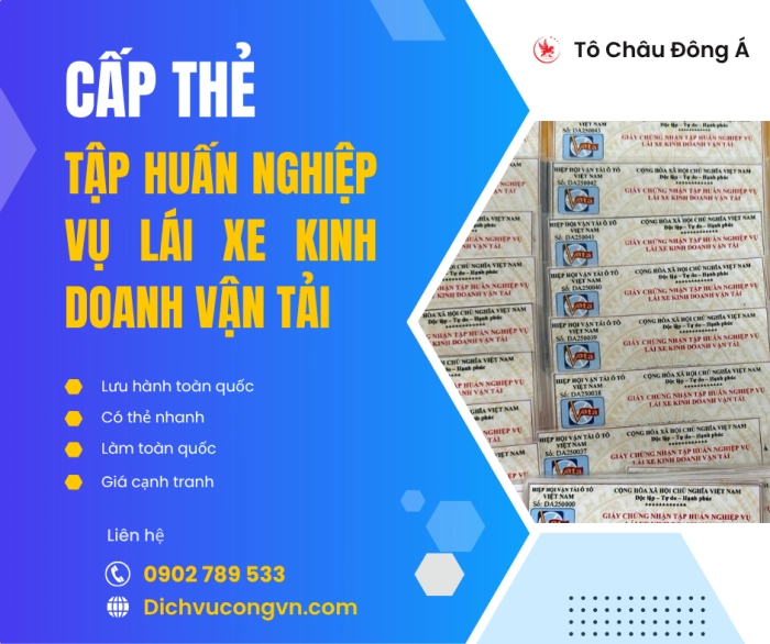 Mở lớp tập huấn đào tạo và cấp chứng chỉ tập huấn nghiệp vụ lái xe cho tài xế tại Lâm Đồng